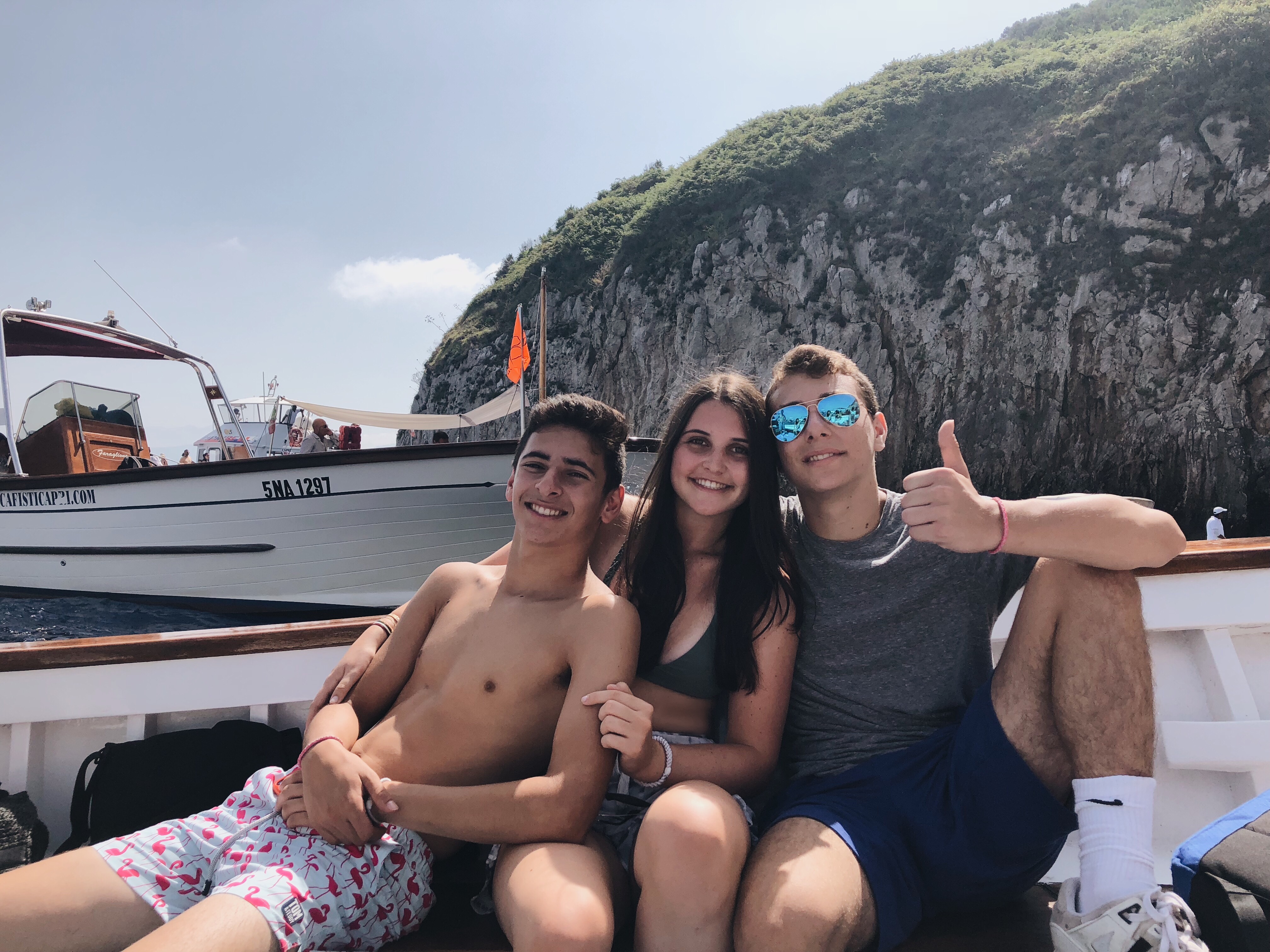 Students in Capri Italy