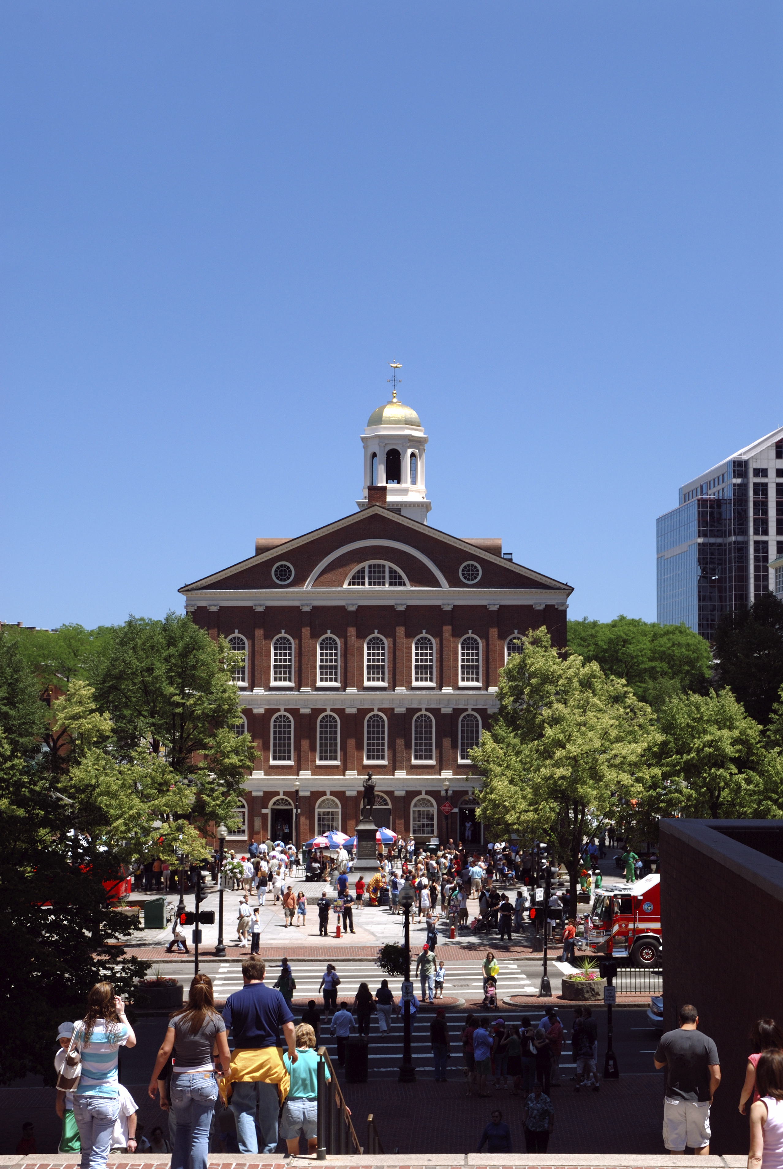 Faneuil Hall from Boston City Hall