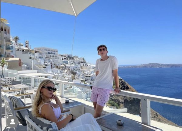 Students in Santorini Greece