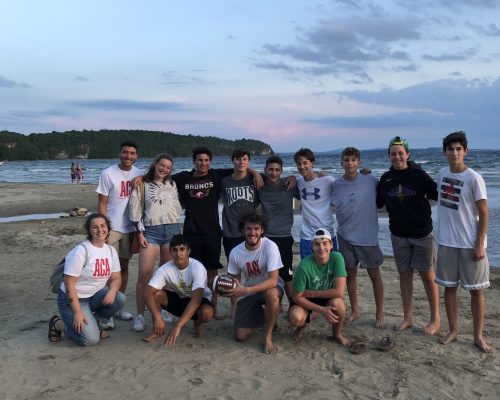 Students at the beach in Burlington, Vermont Pre-College Summer Program