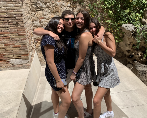 group of students in Barcelona Spain