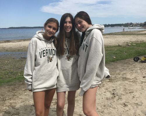girls at the beach