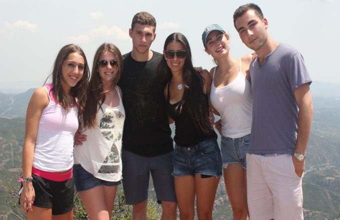 group of students at Montserrat Spain
