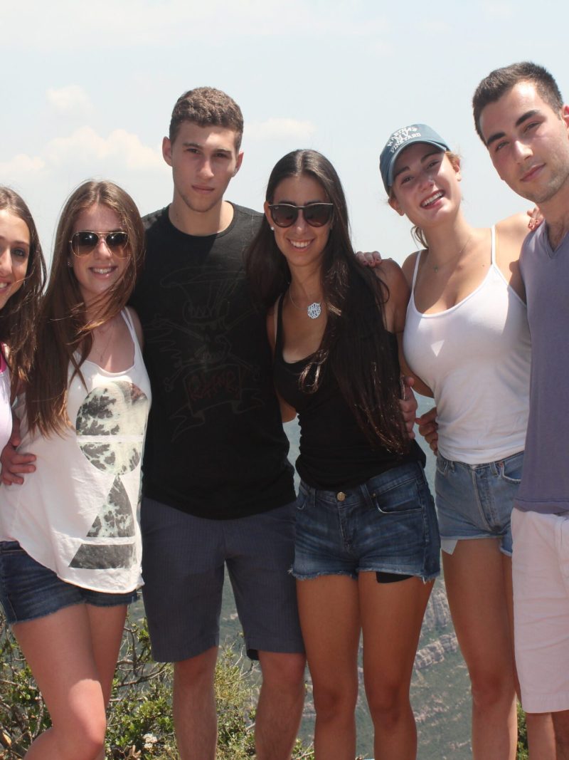 group of students at Montserrat Spain
