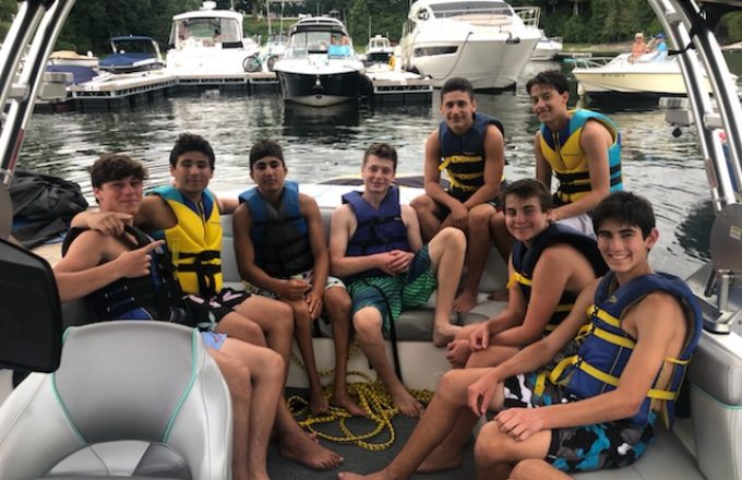 Students Boating