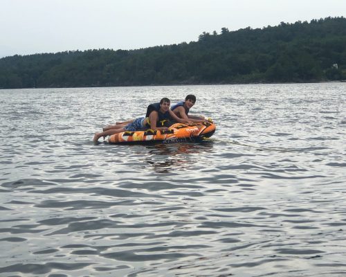 Boys Tubing in Vermont