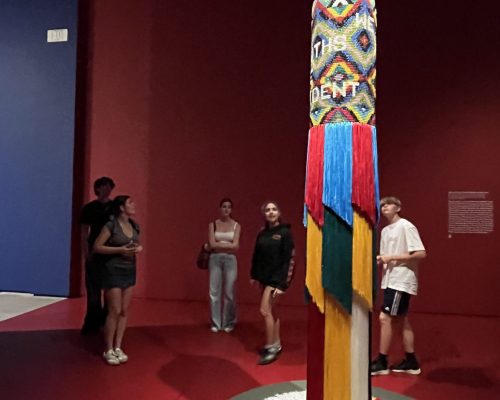 The Broad Field Trip_Jeffrey Gibson exhibit3 fashion