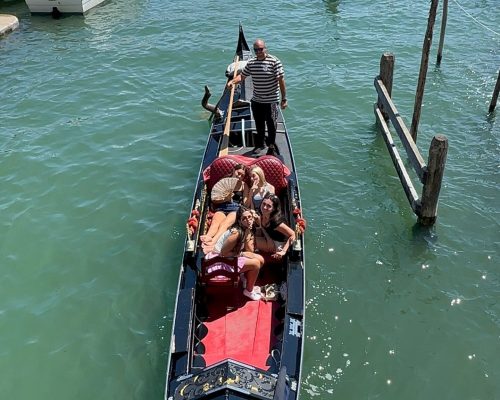 Venice girls gondola