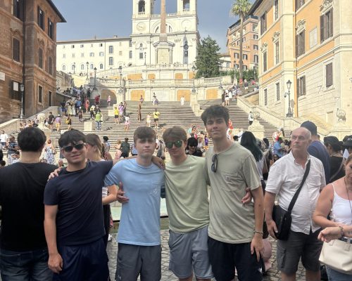 boys spanish steps
