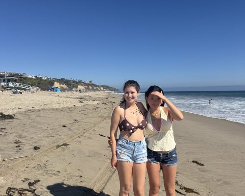 girls at beach malibu pepperdine