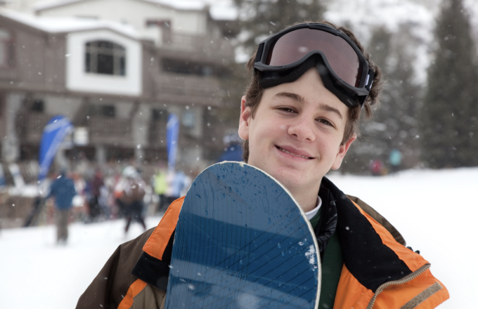 snowboarding